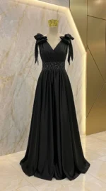 لباس مجلسی مزونی دخترانه ساتن تافته - Image 7