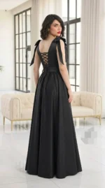 لباس مجلسی مزونی دخترانه ساتن تافته - Image 5