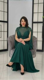 ماکسی مجلسی مزونی زنانه مدل ماهی - Image 6