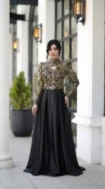 لباس مجلسی مزونی و پوشیده مدل شیدا - Image 2