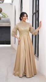 لباس مجلسی مزونی پوشیده زنانه مدل پونه - Image 2