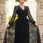 لباس مجلسی مزونی زنانه مدل شکوفه
