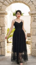 لباس مجلسی مزونی زنانه مدل شکوفه - Image 3
