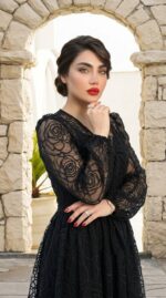 لباس مجلسی مزونی زنانه مدل شکوفه - Image 4