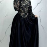 لباس مجلسی مزونی و پوشیده مدل ترمه