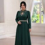 پیراهن مجلسی مزونی و پوشیده زنانه مدل بارانا