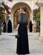 ماکسی مجلسی زنانه سایز بزرگ مدل نفس بیگ سایز - Image 3
