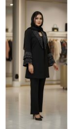 کت مجلسی و مزونی آستین کلوش ورساچ - Image 4