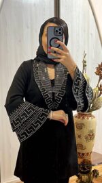 کت مجلسی و مزونی آستین کلوش ورساچ