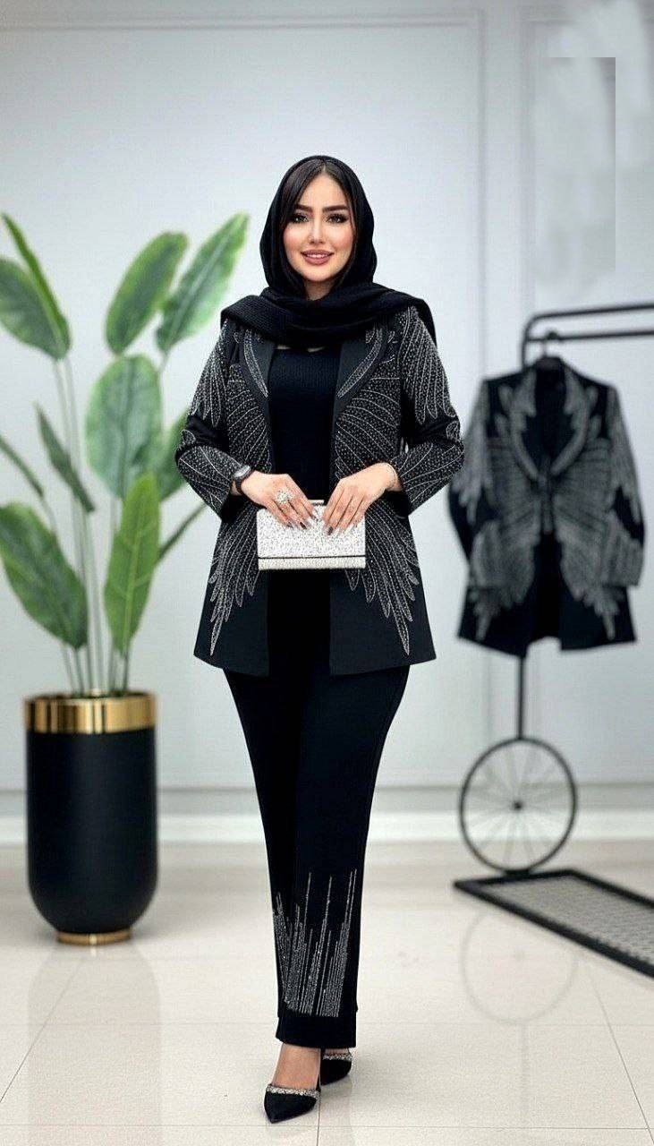 Picsart_26-08-29_17-39-14-480 کت مجلسی زنانه مدل طاووس - Image 1