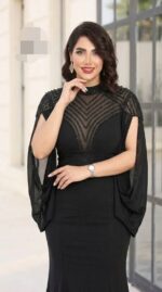 ماکسی مجلسی مزونی زنانه مدل ماهی - Image 2