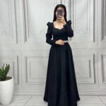 لباس مجلسی مزونی پوشیده مدل سیمین