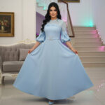 لباس مجلسی مزونی زنانه مدل پرنسس - Image 3