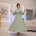 لباس مجلسی مزونی زنانه مدل پرنسس - Image 4