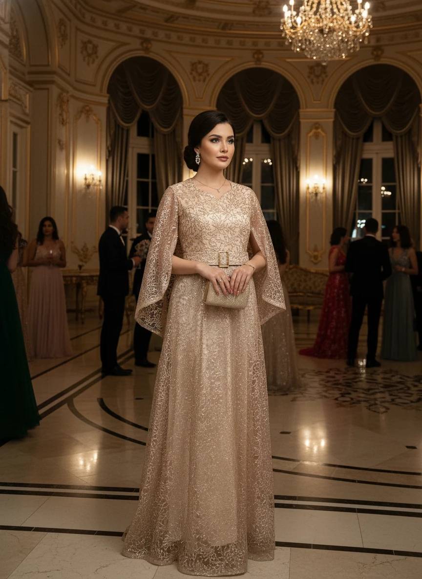 1776627058_4298327406.jpg لباس مجلسی مزونی آستین کلوش مدل فرشته - Image 1
