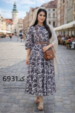 مانتو ساحلی بلند زنانه مدل برژین