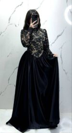 ماکسی مجلسی پوشیده مدل ترمه