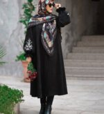 مانتو مزونی گلدوزی شده مدل کایلین