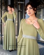 ماکسی مجلسی پوشیده مدل بابونه