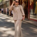 ست شومیز و شلوار زنانه مدل صنم