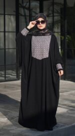 عبا مزونی و مجلسی زنانه سایز بزرگ مدل حورا