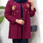 مانتو کوتاه لینن الیاف طبیعی زنانه