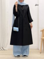 مانتو بلند مشکی زنانه