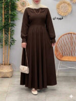 پیراهن مانتویی بلند زنانه - Image 6