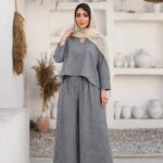 ست شومیز و شلوار دامنی مزونی مدل بهار