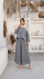 ست شومیز و شلوار دامنی مزونی مدل بهار