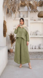 ست شومیز و شلوار دامنی مزونی مدل بهار - Image 7