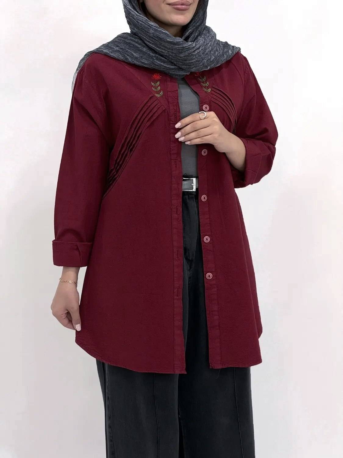 1783678157_5402978413-1.jpg تونیک مانتویی زنانه مدل آوا - Image 1
