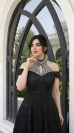 لباس مجلسی مزونی زنانه مدل روژین - Image 5