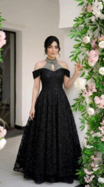 لباس مجلسی مزونی زنانه مدل روژین - Image 4
