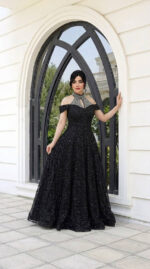 لباس مجلسی مزونی زنانه مدل روژین - Image 2