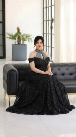 لباس مجلسی مزونی زنانه مدل روژین - Image 3