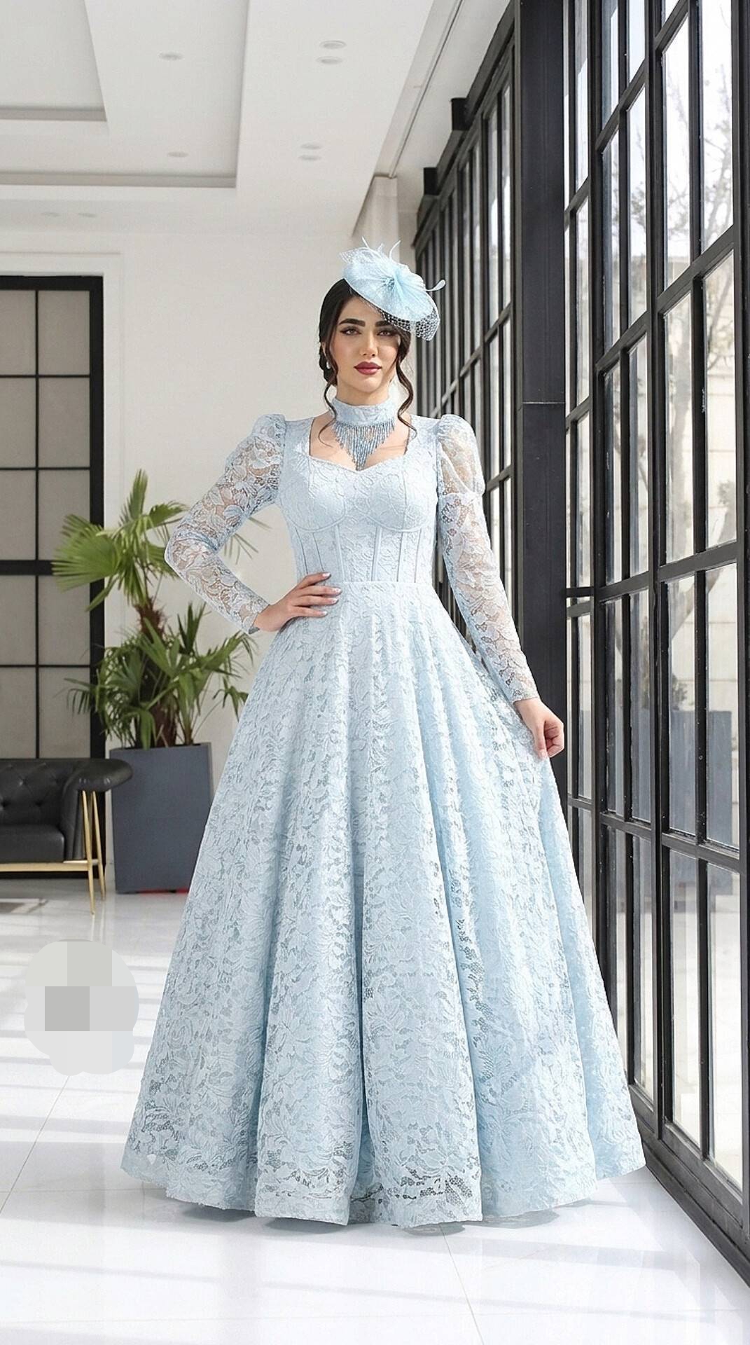 1784397786_7843964158.jpg لباس مجلسی مزونی و پوشیده مدل پرتو - Image 1