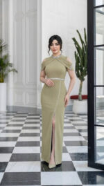 لباس مجلسی مزونی زنانه مدل شایلین - Image 6