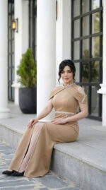 لباس مجلسی مزونی زنانه مدل شایلین - Image 5
