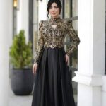 لباس مجلسی مزونی و پوشیده مدل سیندرلا