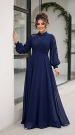 ماکسی مجلسی پوشیده مدل ترنم - Image 5