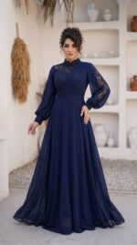 ماکسی مجلسی پوشیده مدل ترنم